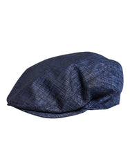 Dolce & Gabbana Blue Cotton Stretch Newsboy Hat -   -  Dolce & Gabbana.