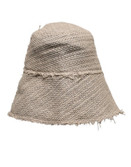 Dolce & Gabbana Beige Linen Wide Brim Bucket Hat -   -  Dolce & Gabbana.