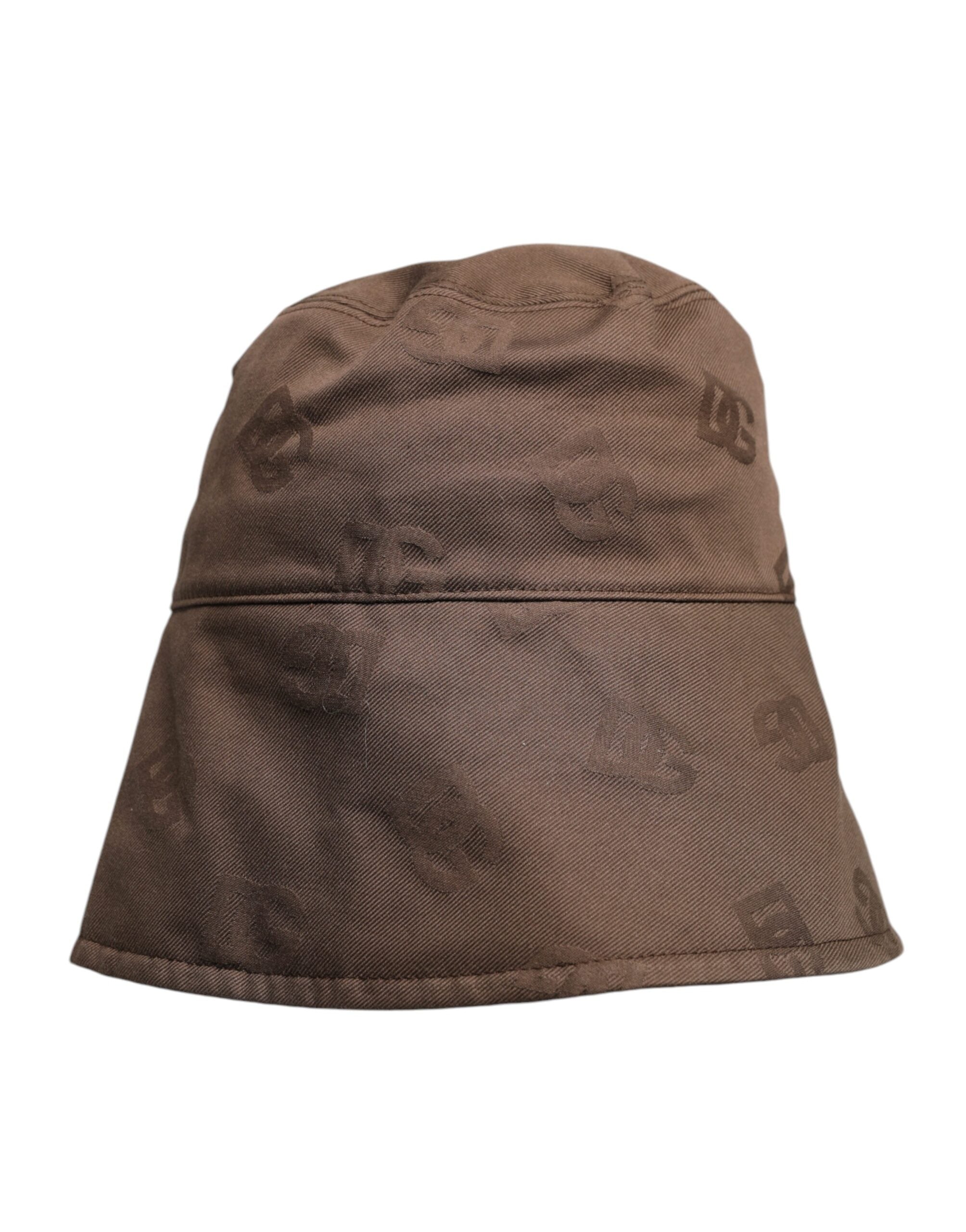 Dolce & Gabbana Brown Logo Monogram Cotton Bucket Cap -   -  Dolce & Gabbana. Dolce & Gabbana Brown Logo Monogram Cotton Bucket Cap -   -  Dolce & Gabbana.