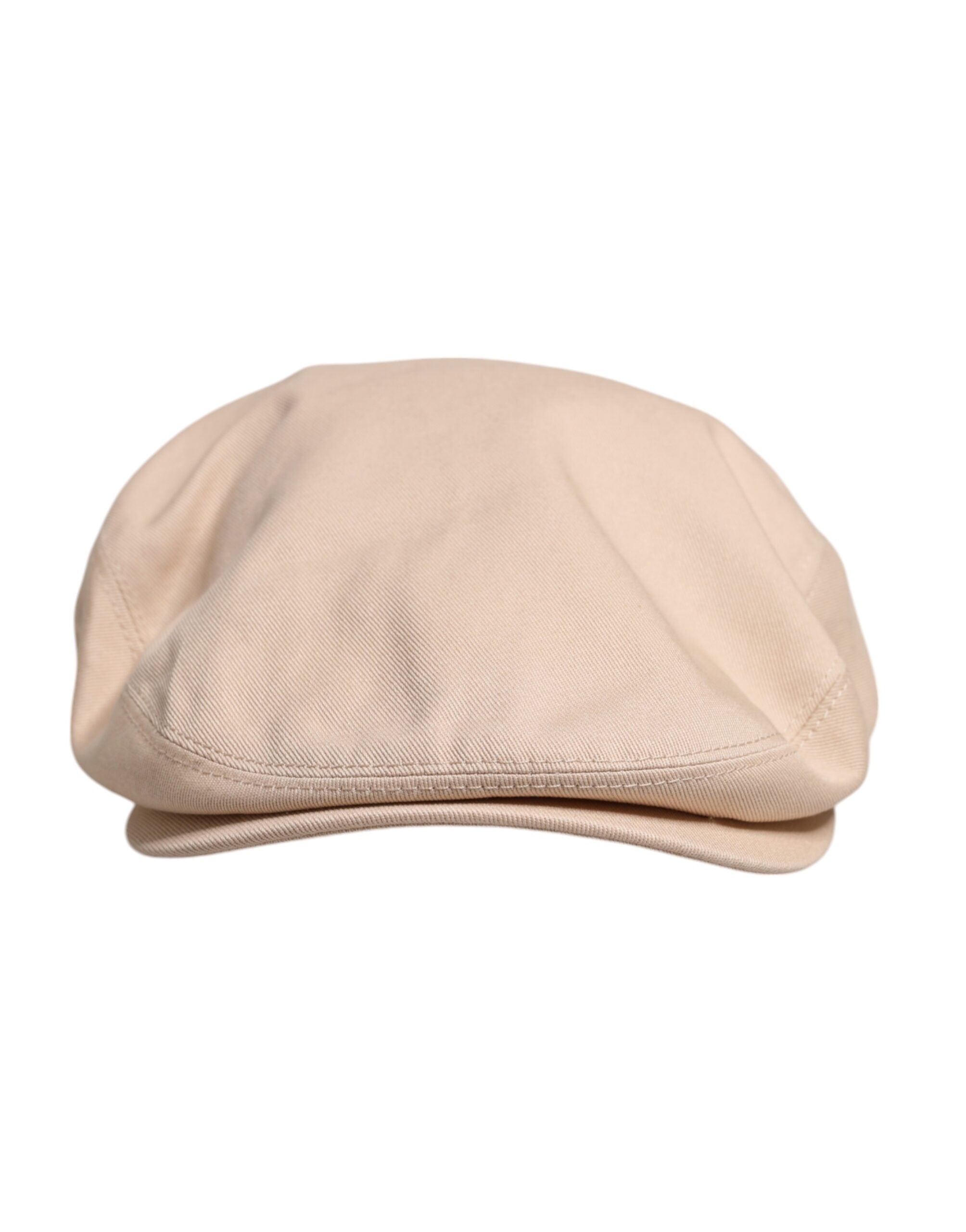 Dolce & Gabbana Beige Cotton Newsboy Capello Cabbie Hat -   -  Dolce & Gabbana.
