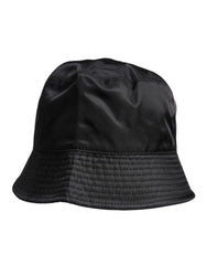 Dolce & Gabbana Black Cotton Wide Brim Bucket Hat -   -  Dolce & Gabbana.