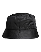 Dolce & Gabbana Black Cotton Wide Brim Bucket Hat -   -  Dolce & Gabbana.
