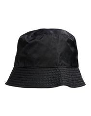 Dolce & Gabbana Black Cotton Wide Brim Bucket Hat -   -  Dolce & Gabbana.