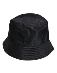 Dolce & Gabbana Black Cotton Wide Brim Bucket Hat -   -  Dolce & Gabbana.