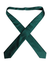 Dolce & Gabbana Green Solid Cotton Adjustable Necktie Tie -   -  Dolce & Gabbana.