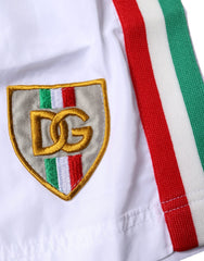 Dolce & Gabbana White Stripes Beachwear Shorts 2 Pc Swimwear -   -  Dolce & Gabbana.