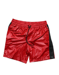 Dolce & Gabbana Red Polyester Beachwear Shorts 2Pc Swimwear -   -  Dolce & Gabbana.