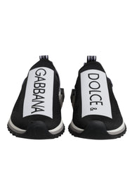 Dolce & Gabbana Black White Slip On Sorrento Sneakers Shoes -   -  Dolce & Gabbana.