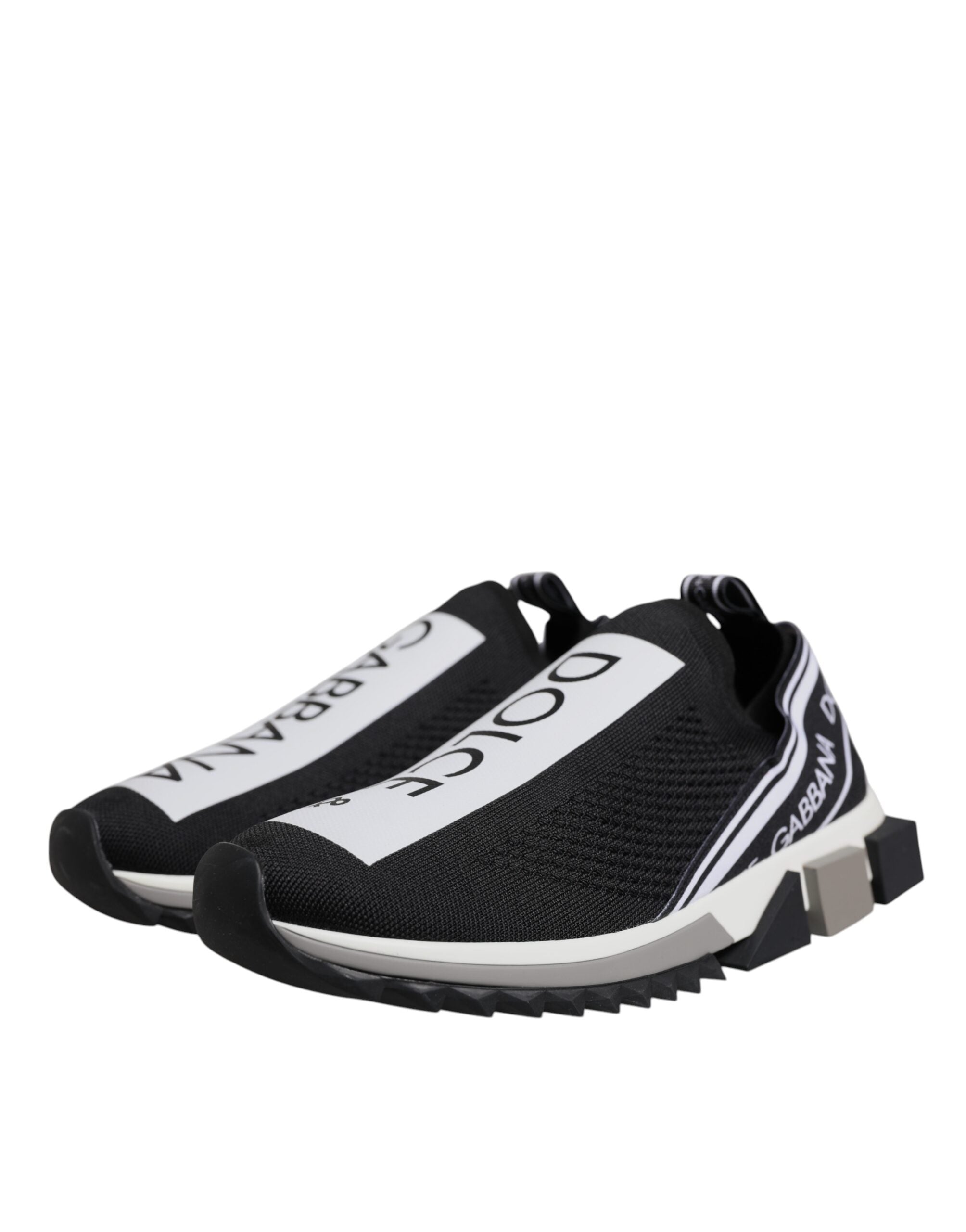 Dolce & Gabbana Black White Slip On Sorrento Sneakers Shoes -   -  Dolce & Gabbana. Dolce & Gabbana Black White Slip On Sorrento Sneakers Shoes -   -  Dolce & Gabbana.