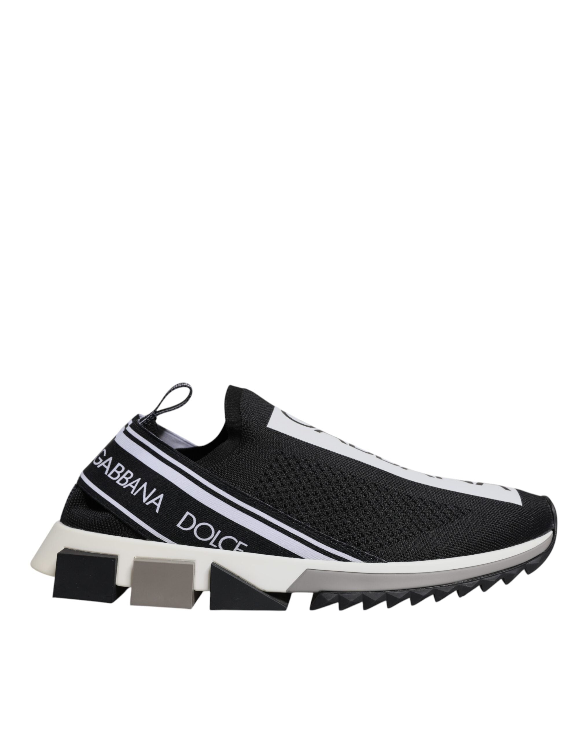 Dolce & Gabbana Black White Slip On Sorrento Sneakers Shoes -   -  Dolce & Gabbana.