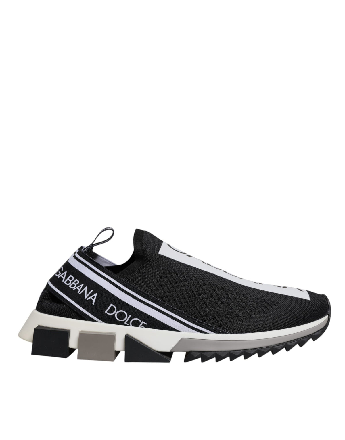 Dolce & Gabbana Black White Slip On Sorrento Sneakers Shoes -   -  Dolce & Gabbana.