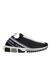 Dolce & Gabbana Black White Slip On Sorrento Sneakers Shoes -   -  Dolce & Gabbana.