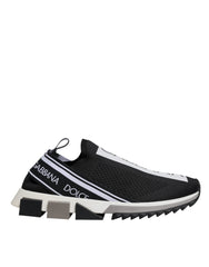 Dolce & Gabbana Black White Slip On Sorrento Sneakers Shoes -   -  Dolce & Gabbana.