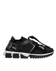 Dolce & Gabbana Black Mesh Sorrento Trekking Sneakers Shoes -   -  Dolce & Gabbana.