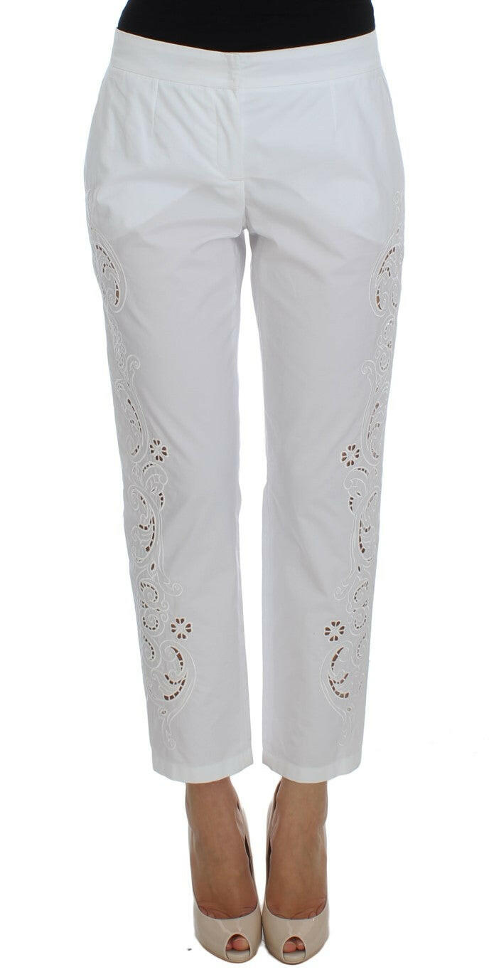 Dolce & Gabbana White Floral Cutout Dress Sicily Pants -   -  Dolce & Gabbana.