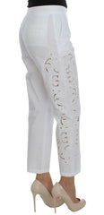 Dolce & Gabbana White Floral Cutout Dress Sicily Pants -   -  Dolce & Gabbana.