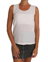 Dolce & Gabbana White Silk A-line Sleeveless Blouse T-Shirt Top -   -  Dolce & Gabbana.