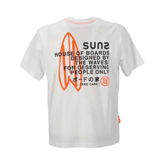 Suns White Cotton T-Shirt -   -  Suns.