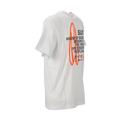 Suns White Cotton T-Shirt -   -  Suns.