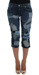 Dolce & Gabbana Stretch Blue Patchwork Jeans Shorts -   -  Dolce & Gabbana.