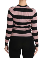 Dolce & Gabbana Pink Floral Cashmere Cardigan Sweater -   -  Dolce & Gabbana.