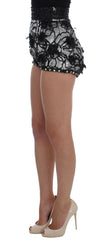 Dolce & Gabbana Black Crystal Sequined Mini Shorts -   -  Dolce & Gabbana.