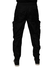 Dolce & Gabbana Black Nylon Cargo Jogger Men Sweatpants Pants - - Dolce & Gabbana.