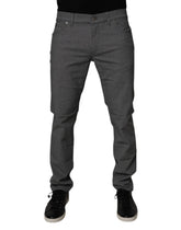 Dolce & Gabbana Gray Cotton Stretch Skinny Denim Jeans -   -  Dolce & Gabbana.