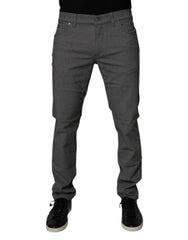 Dolce & Gabbana Gray Cotton Stretch Skinny Denim Jeans -   -  Dolce & Gabbana.