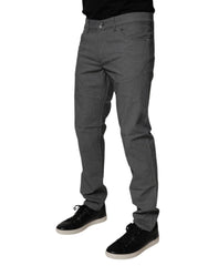 Dolce & Gabbana Gray Cotton Stretch Skinny Denim Jeans -   -  Dolce & Gabbana.