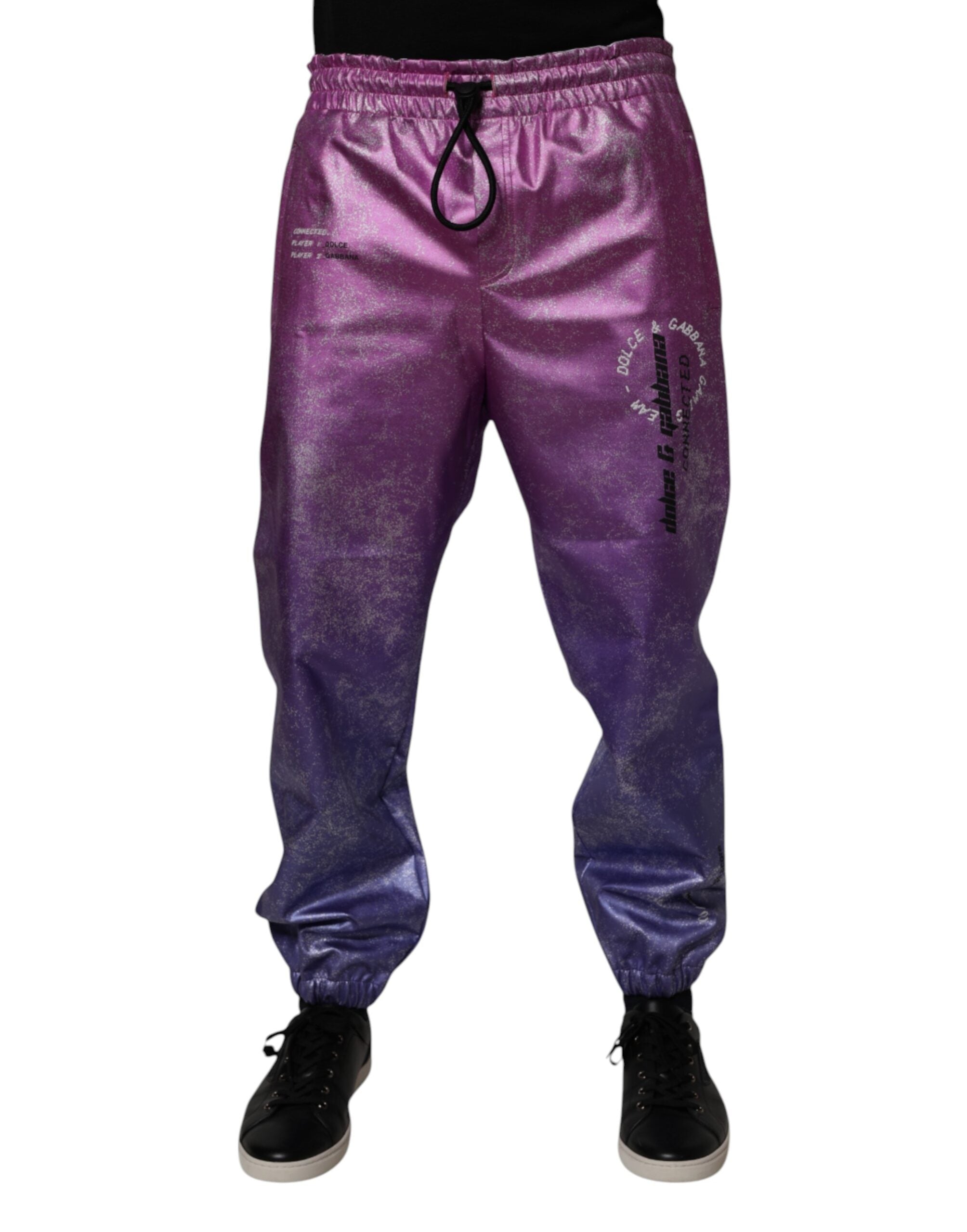 Dolce & Gabbana Pink Purple Two Tone Jogger Sweatpants Pants -   -  Dolce & Gabbana. Dolce & Gabbana Pink Purple Two Tone Jogger Sweatpants Pants -   -  Dolce & Gabbana.