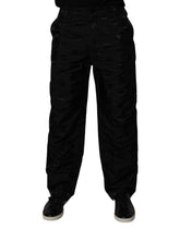 Dolce & Gabbana Black Logo Monogram Straight Pants -   -  Dolce & Gabbana.