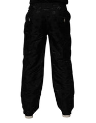 Dolce & Gabbana Black Logo Monogram Straight Pants -   -  Dolce & Gabbana.