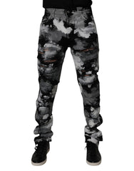 Dolce & Gabbana Multicolor Camouflage Tattered Skinny Denim Jeans -   -  Dolce & Gabbana.
