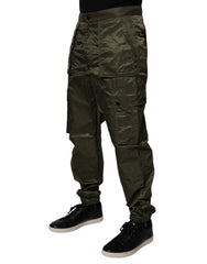 Dolce & Gabbana Dark Green Nylon Cargo Pants -   -  Dolce & Gabbana.