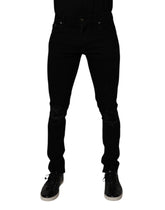 Dolce & Gabbana Black Cotton Stretch Skinny Men Denim Jeans -   -  Dolce & Gabbana.