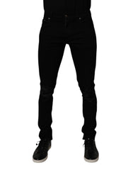 Dolce & Gabbana Black Cotton Stretch Skinny Men Denim Jeans -   -  Dolce & Gabbana.