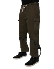 Dolce & Gabbana Brown Cotton Stretch Cargo Pants -   -  Dolce & Gabbana.