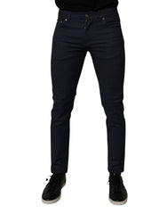 Dolce & Gabbana Dark Blue Cotton Stretch Skinny Denim Jeans -   -  Dolce & Gabbana.