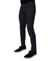Dolce & Gabbana Dark Blue Cotton Stretch Skinny Denim Jeans -   -  Dolce & Gabbana.