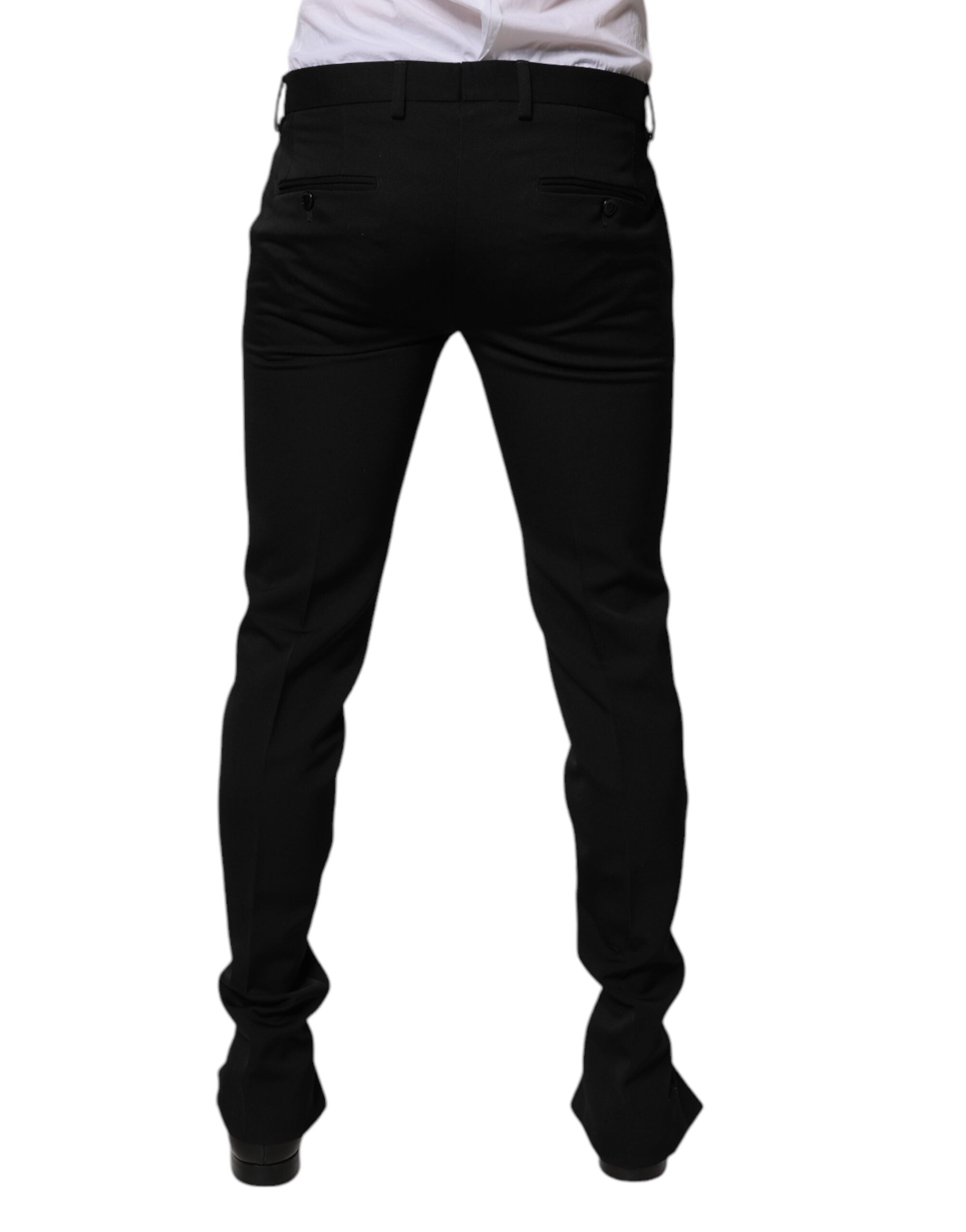 Dolce & Gabbana Black Wool Tapered Formal Dress Pants -   -  Dolce & Gabbana. Dolce & Gabbana Black Wool Tapered Formal Dress Pants -   -  Dolce & Gabbana.