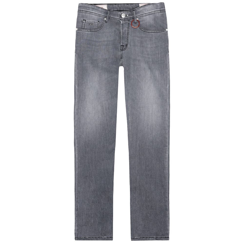 Tramarossa Gray Cotton Jeans & Pant -   -  Tramarossa.