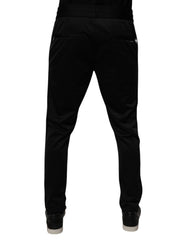 Dolce & Gabbana Black Polyester Men Jogger Sweatpants Pants - - Dolce & Gabbana.