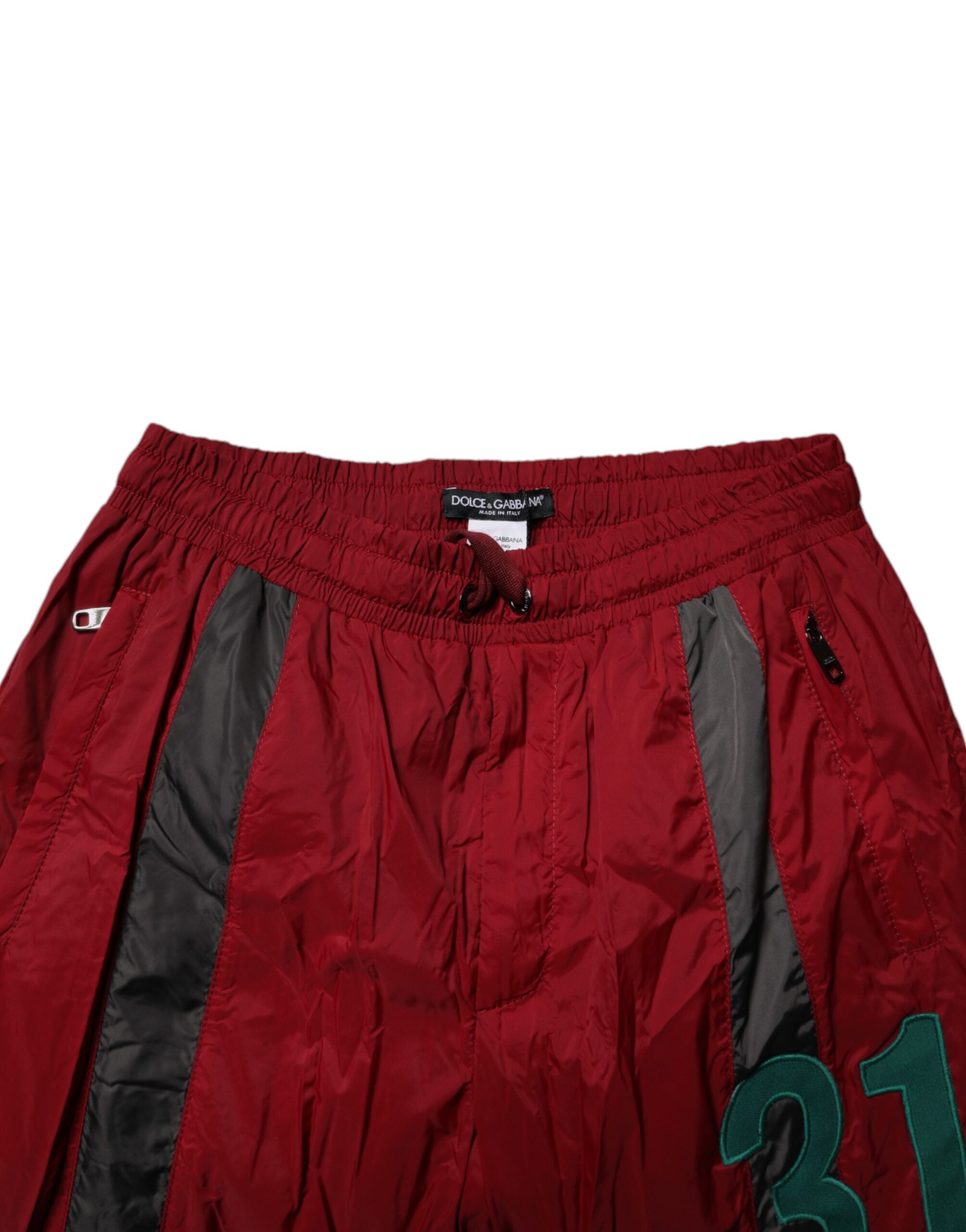 Dolce & Gabbana Maroon Nylon Men Jogger Sweatpants Pants -   -  Dolce & Gabbana. Dolce & Gabbana Maroon Nylon Men Jogger Sweatpants Pants -   -  Dolce & Gabbana.