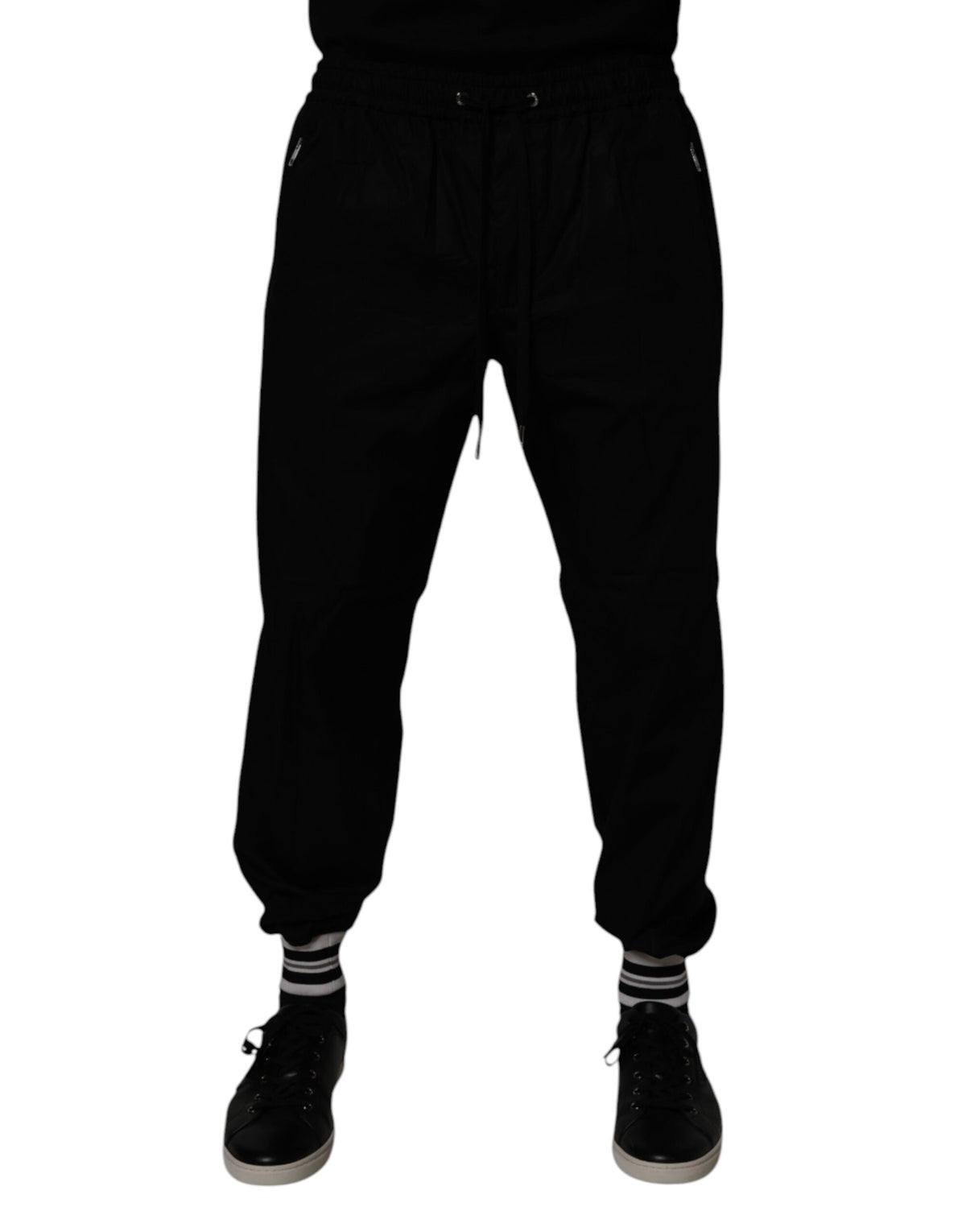 Dolce & Gabbana Black Cotton Men Jogger Sweatpants Pants -   -  Dolce & Gabbana.