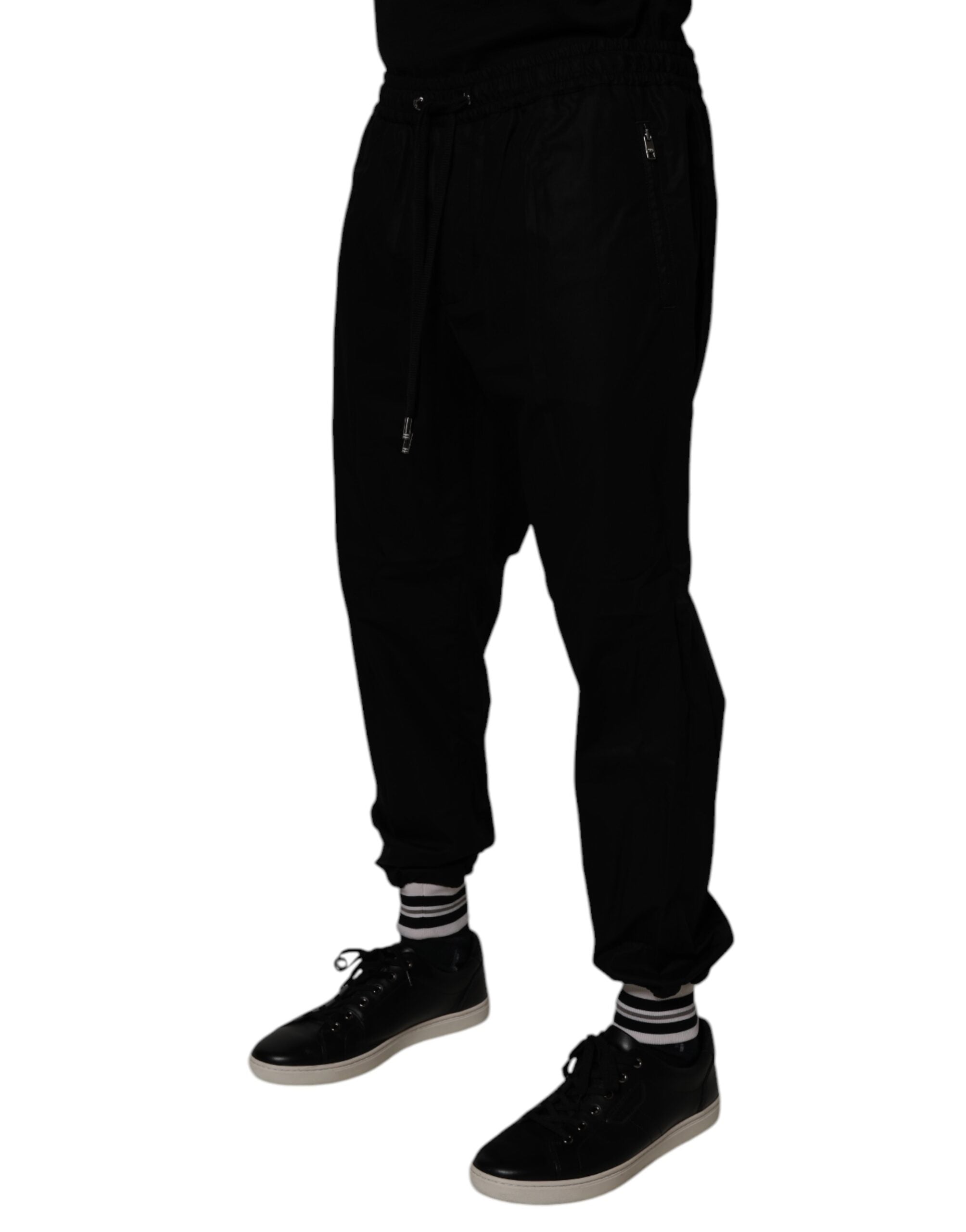 Dolce & Gabbana Black Cotton Men Jogger Sweatpants Pants -   -  Dolce & Gabbana. Dolce & Gabbana Black Cotton Men Jogger Sweatpants Pants -   -  Dolce & Gabbana.