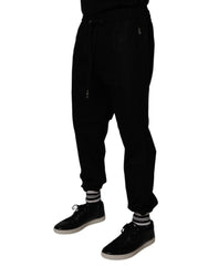 Dolce & Gabbana Black Cotton Men Jogger Sweatpants Pants -   -  Dolce & Gabbana.