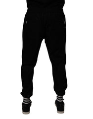 Dolce & Gabbana Black Cotton Men Jogger Sweatpants Pants -   -  Dolce & Gabbana.