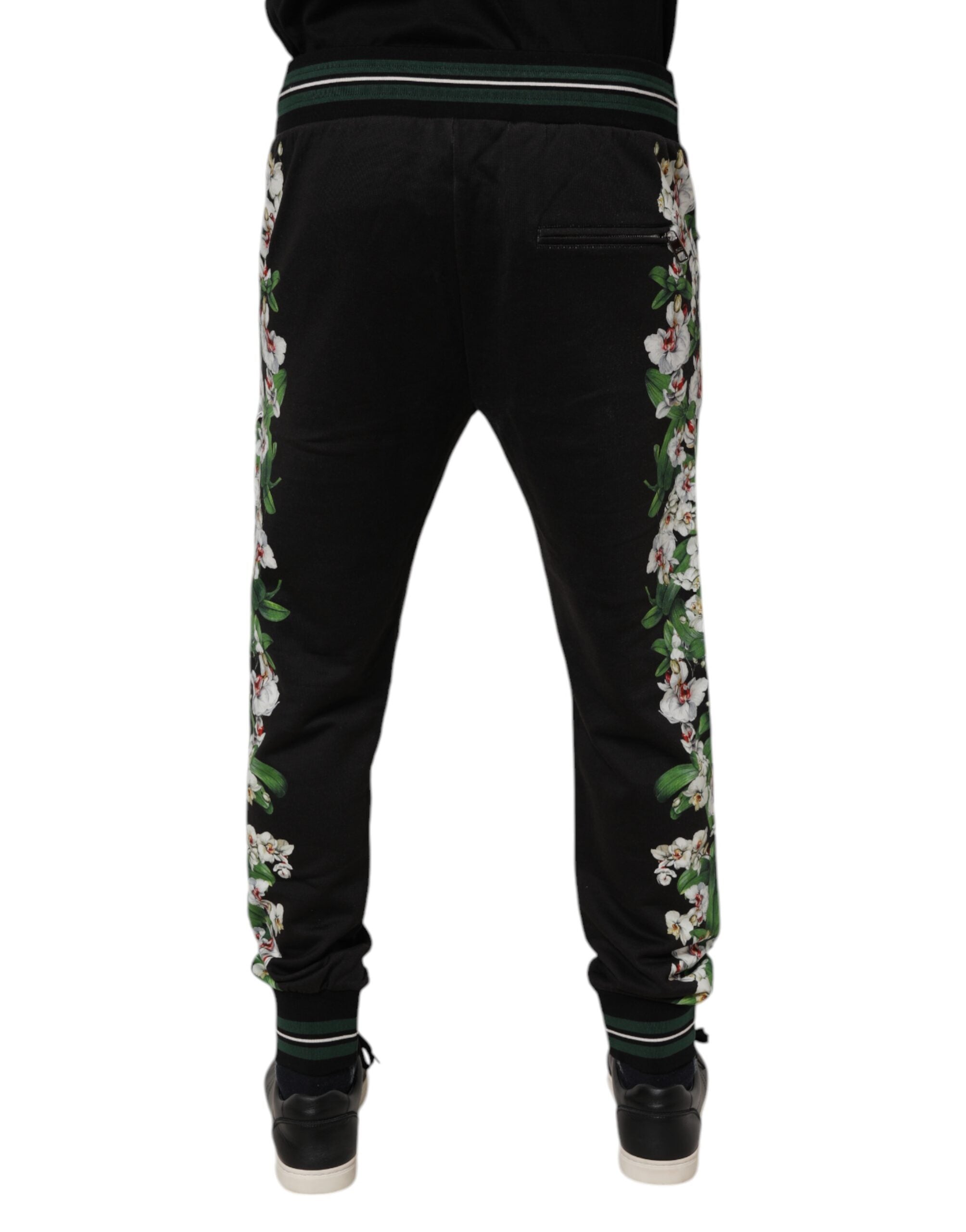 Dolce & Gabbana Black Floral King Men Jogger Sweatpants Pants -   -  Dolce & Gabbana. Dolce & Gabbana Black Floral King Men Jogger Sweatpants Pants -   -  Dolce & Gabbana.
