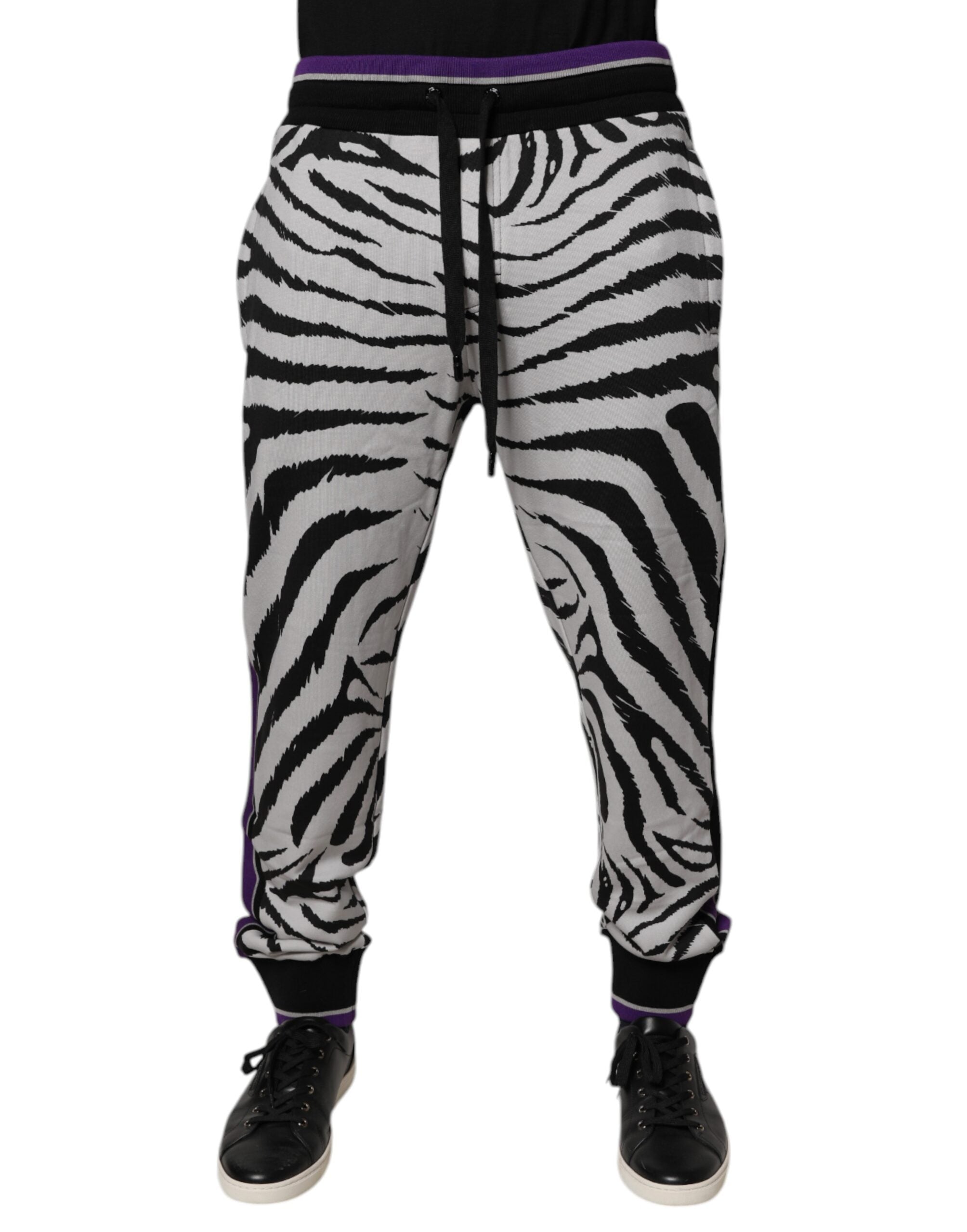 Dolce & Gabbana Black White Zebra Men Jogger Sweatpants Pants -   -  Dolce & Gabbana. Dolce & Gabbana Black White Zebra Men Jogger Sweatpants Pants -   -  Dolce & Gabbana.
